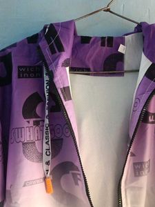 Gradient Print Hooded Jacket