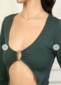 SHEIN Stylish Cut-Out Bodysuit Top