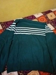 Men's Green Striped Sweater
