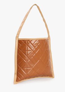Wknd Quilted Shoulder Tote Bag