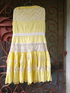 Yellow Colour Long Skirt For Women 💛💛💛
