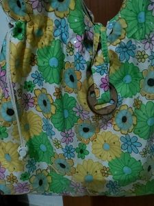 Floral Print Shoulder Bag