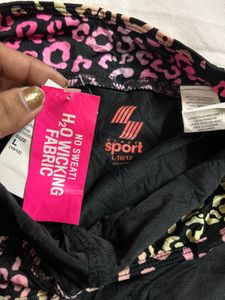 Stylish Black Leopard Print Shorts