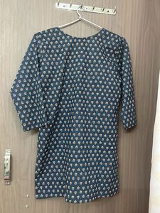 New pure cotton Stylish Teal Printed Kurta