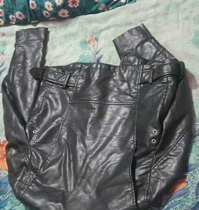Zara Black Faux Leather Moto Jacket
