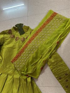 Vibrant Green Lehenga Choli Set