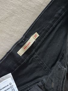 Levi's Black High Waist Wide Leg Jeans
