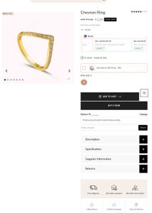 Flash Sale ⚡⚡⚡Palmonas V-Shaped Chevron Ring