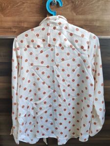 Chic Polka Dot Satin Blouse