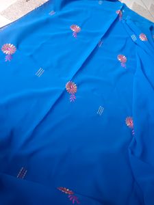 Blue Silk Saree