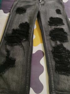 Grey Ripped Jeans