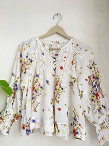 Chic Floral Print Blouse