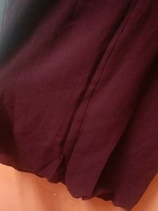 Burgundy Long Sleeve Dress