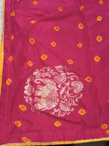 Vibrant pink Saree💗 badhni