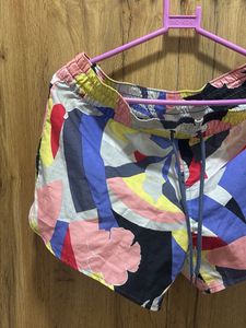 Colorful Abstract Print Shorts