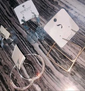 Stylish Assorted Earrings Set "4 peace combo"
