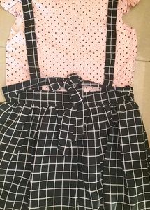 Black Pink Dress For Girls