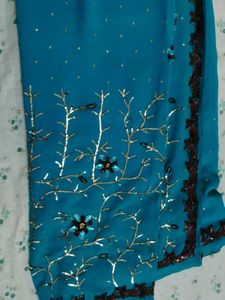 Saree with stone work