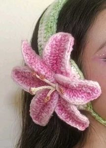 Crochet Lily Flower Headband