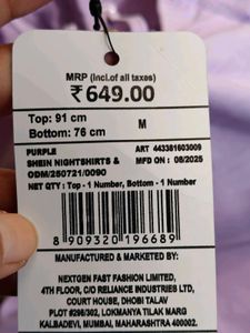Sheer Lilac Lace Trim Nightie