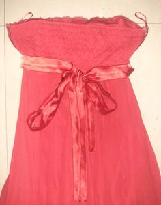 ❤ Handcrafted Red Tube Dress | Y2K Chic ❤