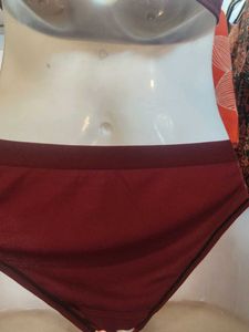 Maroon Bra &amp; Panty Set