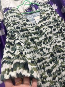 Stylish Abstract Print Midi Dress