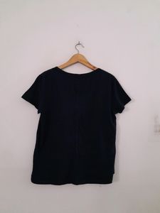Navy Blue Casual T-Shirt (Women's)