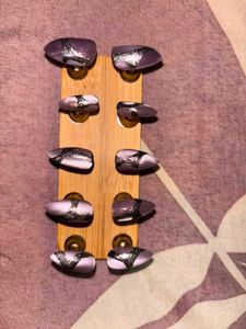 Purple Glitter Press-On Nails