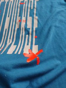 Blue Graphic Print T-Shirt