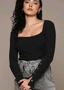 The Roadster Black Long Sleeve Top