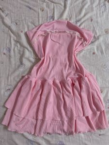 Cute Pink Tiered Dress