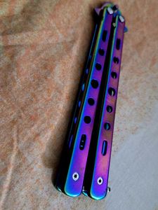 Butterfly Knife Comb - Rainbow