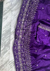 Beautiful Purple Embroidered Lehenga