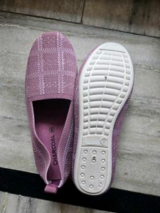 Charming Pink Plaid Slip-On Flats