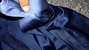 🎀Shein Blue Satin Wrap Top💙⚡
