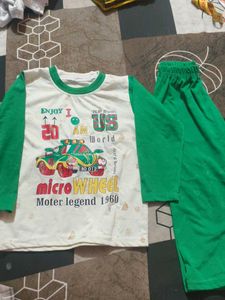 Kids Micro Wheel Long Sleeve Pajama Set