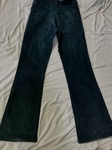 Women's low rise Vintage fade Dark Wash Flare Jean