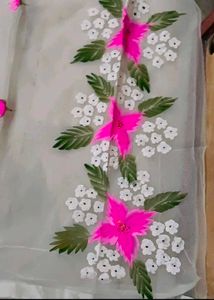 Organza Hand Paint Suit