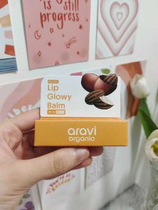 Aravi Organic Lip Glowy Balm SPF 50 🧡