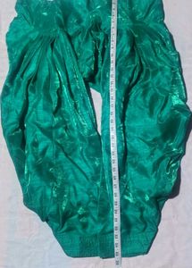 Green pathani salwar jyada ghoom wali silk shining