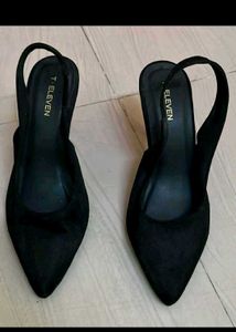 Elegant Black Slingback Heels