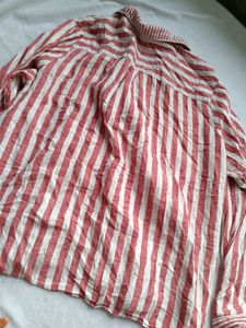 Striped Button-Up Shirt