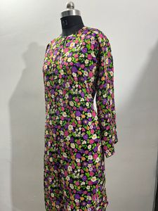Flower printed  kurti dress