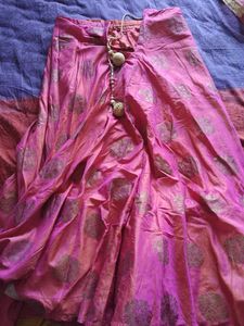 Pink Brocade Lehenga Set with Dupatta