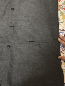 Men's Grey Nehru Jacket