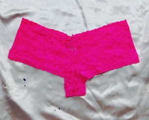 Pink Lace Thong Panty