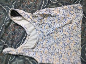 Floral Print Ribbed Tank Top