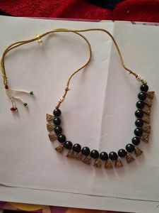 Black Beaded Necklace