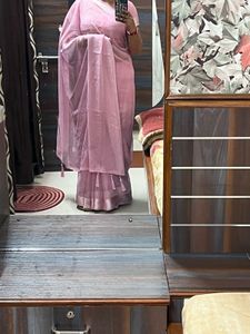 Elegant light Pink Saree